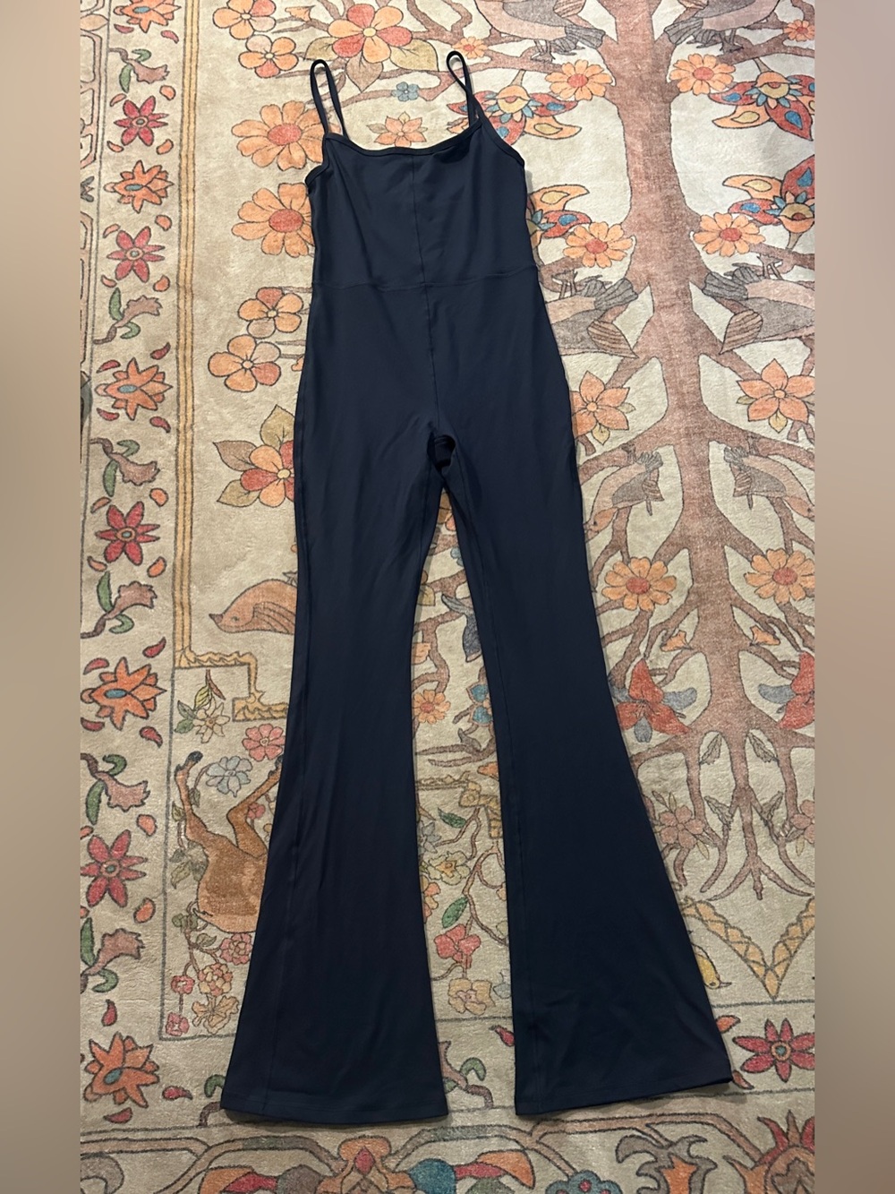 Women's Black Sleeveless Flared Jumpsuit Free gift added in  last pic